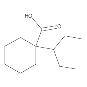 1-(Pentan-3-yl)cyclohexane-1-carboxylic acid结构式