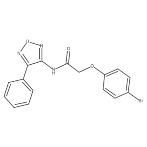2-(4-bromophenoxy)-N-(4-phenyl-1,2,5-oxadiazol-3-yl)acetamide Structure