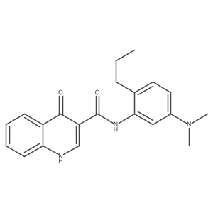 n-(5-Dimethylamino-2-propyl-phenyl)-4-oxo-1h-quinoline-3-carboxamide Structure