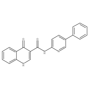 4-Oxo-n-(5-phenyl-2-pyridyl)-1h-quinoline-3-carboxamide Structure