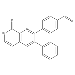 4-(8-Oxo-3-phenyl-7,8-dihydro-1,7-naphthyridin-2-yl)benzaldehyde Structure