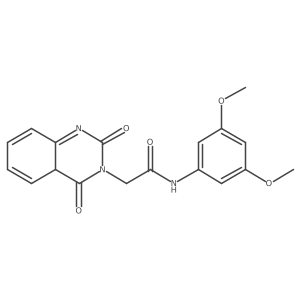 N-(3,5-dimethoxyphenyl)-2-(2,4-dioxo-4aH-quinazolin-3-yl)acetamide Structure
