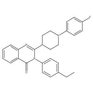 3-(4-ethylphenyl)-2-[4-(4-fluorophenyl)piperazin-1-yl]quinazolin-4(3H)-one结构式