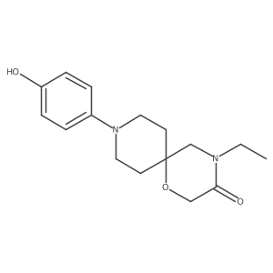 4-Ethyl-9-(4-hydroxyphenyl)-1-oxa-4,9-diazaspiro[5,5]undecan-3-one结构式