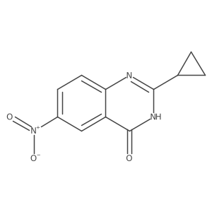2-Cyclopropyl-6-nitroquinazolin-4(3h)-one Structure