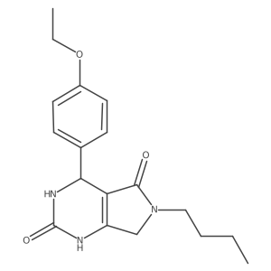 6-butyl-4-(4-ethoxyphenyl)-3,4,6,7-tetrahydro-1H-pyrrolo[3,4-d]pyrimidine-2,5-dione Structure