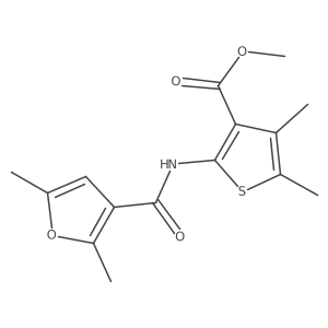 Methyl 2-(2,5-dimethylfuran-3-carboxamido)-4,5-dimethylthiophene-3-carboxylate Structure