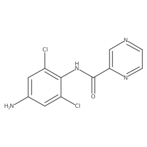 N-(4-amino-2,6-dichlorophenyl)pyrazine-2-carboxamide结构式