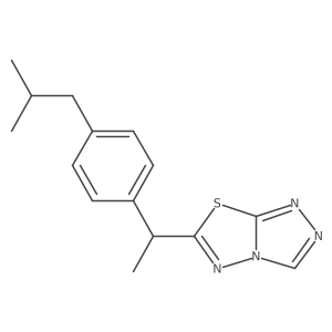 6-[1-(4-Isobutylphenyl)ethyl][1,2,4]triazolo[3,4-b][1,3,4]thiadiazole Structure