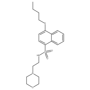 [(4-Butoxynaphthyl)sulfonyl](2-morpholin-4-ylethyl)amine结构式