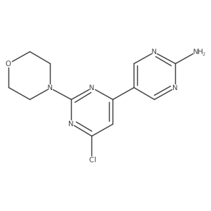 5-(6-Chloro-2-morpholinopyrimidin-4-yl)pyrimidin-2-amine Structure