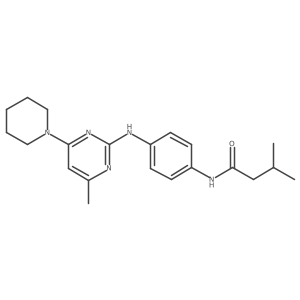 3-Methyl-N-(4-{[4-methyl-6-(piperidin-1-YL)pyrimidin-2-YL]amino}phenyl)butanamide结构式