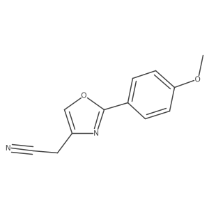 2-[2-(4-Methoxyphenyl)-1,3-oxazol-4-yl]acetonitrile Structure