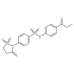 Methyl 4-[4-(1,1,3-trioxo-1lambda6,2-thiazolidin-2-yl)benzenesulfonamido]benzoate结构式
