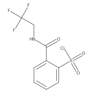 2-[[(2,2,2-Trifluoroethyl)amino]carbonyl]benzenesulfonyl chloride结构式