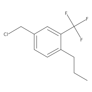 Benzene, 4-(chloromethyl)-1-propyl-2-(trifluoromethyl)-结构式