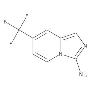 7-(Trifluoromethyl)imidazo[1,5-a]pyridin-3-amine结构式