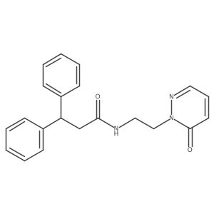 N-(2-(6-oxopyridazin-1(6H)-yl)ethyl)-3,3-diphenylpropanamide结构式