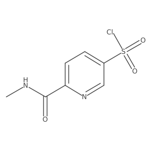 6-Methylcarbamoyl-pyridine-3-sulfonyl chloride结构式