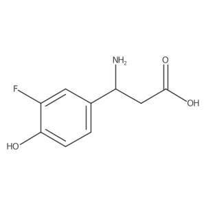 (3S)-3-Amino-3-(3-fluoro-4-hydroxyphenyl)propanoic acid Structure