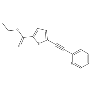Ethyl 5-(pyridine-2-ylethynyl)thiophene-2-carboxylate Structure