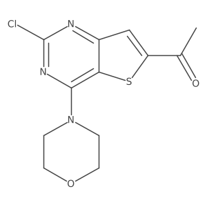 1-(2-Chloro-4-morpholinothieno[3,2-d]pyrimidin-6-yl)ethanone结构式