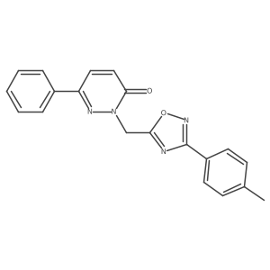 6-phenyl-2-((3-(p-tolyl)-1,2,4-oxadiazol-5-yl)methyl)pyridazin-3(2H)-one Structure