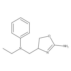 (R)-4-[(ethyl-phenyl-amino)-methyl]-4,5-dihydro-oxazol-2-ylamine Structure
