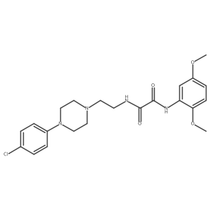 N1-(2-(4-(4-chlorophenyl)piperazin-1-yl)ethyl)-N2-(2,5-dimethoxyphenyl)oxalamide结构式