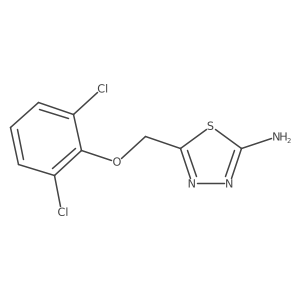5-[(2,6-Dichlorophenoxy)methyl]-1,3,4-thiadiazol-2-amine结构式