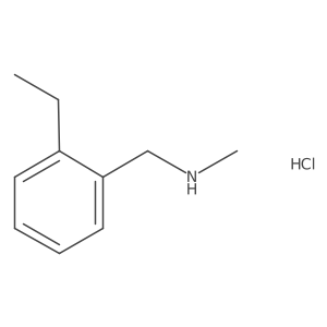 [(2-Ethylphenyl)methyl](methyl)aminehydrochloride结构式