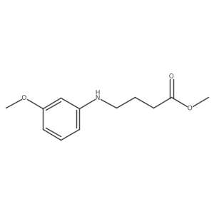 Methyl 4-[(3-methoxyphenyl)amino]butanoate Structure