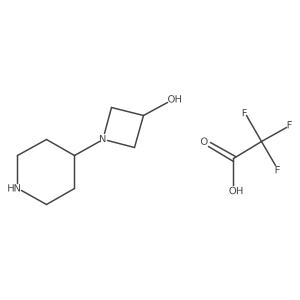1-Piperidin-4-yl-azetidin-3-ol trifluoroacetate Structure