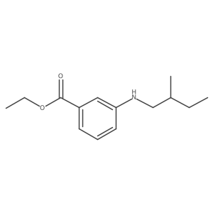 Ethyl 3-[(2-methylbutyl)amino]benzoate结构式