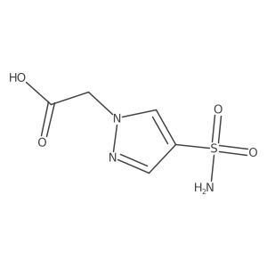 2-(4-sulfamoyl-1H-pyrazol-1-yl)acetic acid结构式