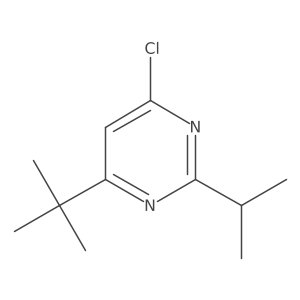 4-Tert-butyl-6-chloro-2-(propan-2-yl)pyrimidine Structure