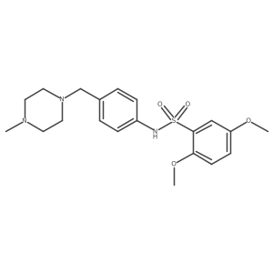2,5-dimethoxy-N-(4-((4-methylpiperazin-1-yl)methyl)phenyl)benzenesulfonamide Structure