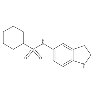 Cyclohexanesulfonamide,n-(2,3-dihydro-1h-indol-5-yl)- Structure