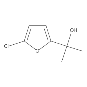 2-(5-Chlorofuran-2-yl)propan-2-ol结构式