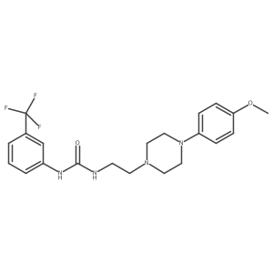 1-(2-(4-(4-Methoxyphenyl)piperazin-1-yl)ethyl)-3-(3-(trifluoromethyl)phenyl)urea Structure