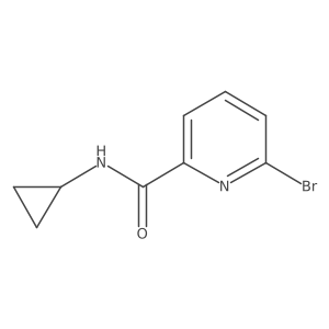 6-Bromo-N-cyclopropylpicolinamide Structure