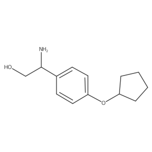 (2R)-2-Amino-2-(4-cyclopentyloxyphenyl)ethan-1-OL Structure