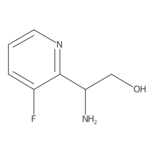 (R)-2-Amino-2-(3-fluoropyridin-2-yl)ethan-1-ol结构式