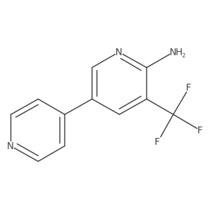 5-(Pyridin-4-yl)-3-(trifluoromethyl)pyridin-2-amine结构式