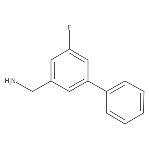 (3-Fluorobiphenyl-5-yl)methanamine Structure