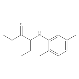 Methyl 2-((2,5-dimethylphenyl)amino)butanoate结构式