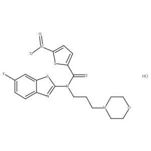 N-(6-fluorobenzo[d]thiazol-2-yl)-N-(3-morpholinopropyl)-5-nitrothiophene-2-carboxamide hydrochloride Structure