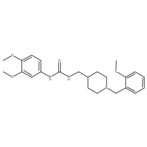 1-(3,4-Dimethoxyphenyl)-3-[(1-{[2-(methylsulfanyl)phenyl]methyl}piperidin-4-yl)methyl]urea结构式