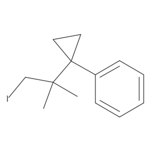 [1-(2-Iodo-1,1-dimethylethyl)cyclopropyl]benzene结构式