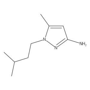 5-methyl-1-(3-methylbutyl)-1H-pyrazol-3-amine Structure